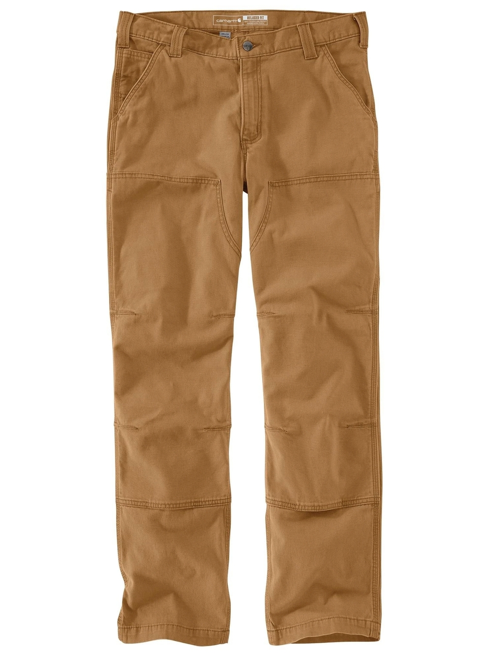 Carhartt Rugged Flex,Relaxed Fit, Double Front Dungaree - New With Tags - Khaki